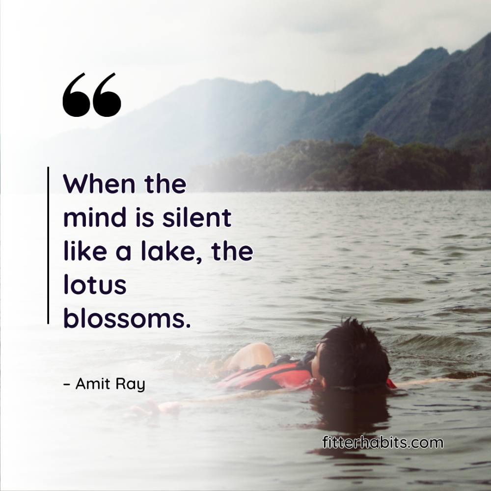 Reflective quotes on swimming in lakes